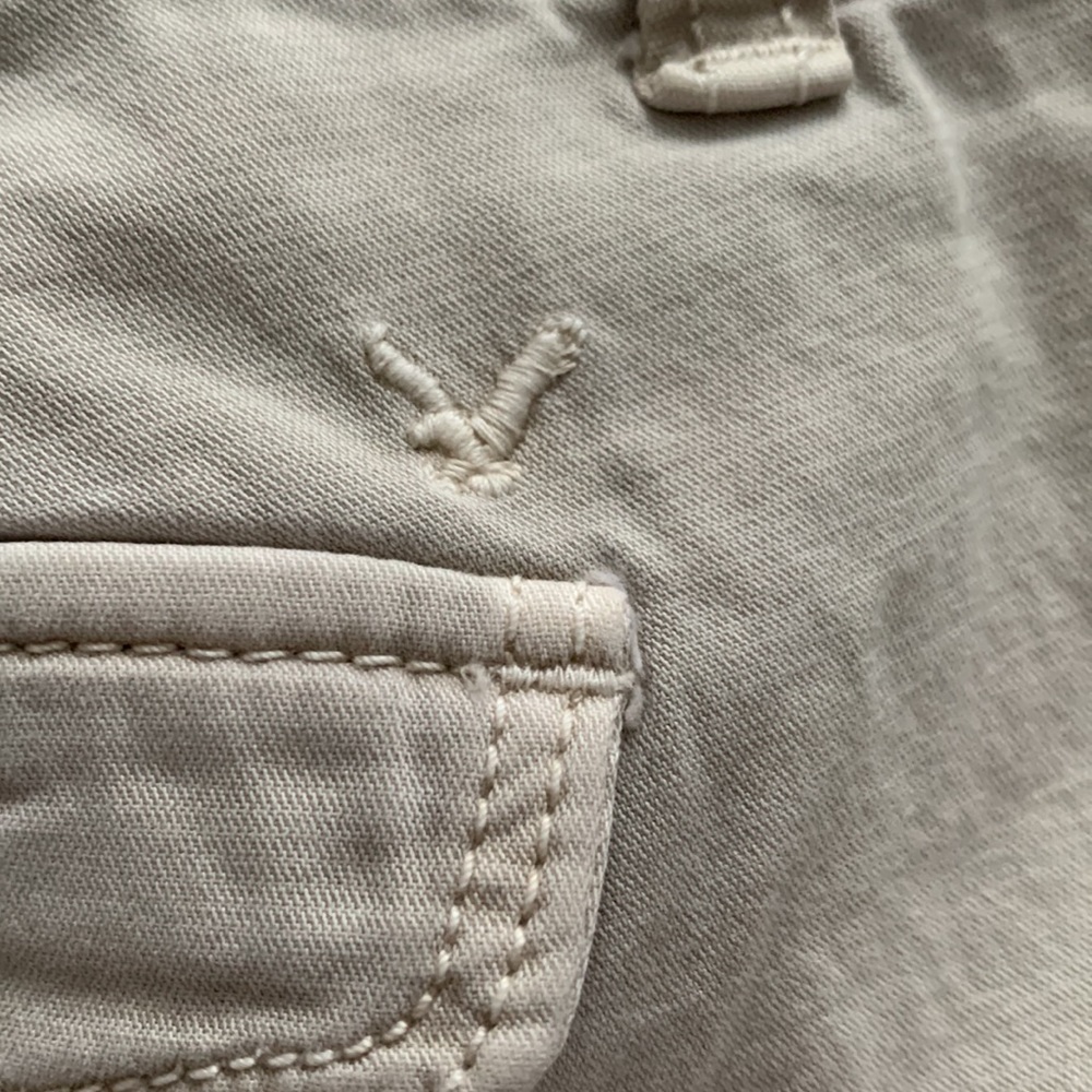 🌺 American Eagle Tan Khaki Shorts Sz 0 - Picture 3 of 8